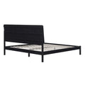Modern King Bed with Slatted Headboard by Middlebrook Designs