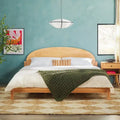Solid Pine King Bed with Arched Headboard by Middlebrook Designs