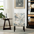 Blue Leaves 29.13 Upholstered Accent Chair featuring Wooden Legs