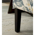 Blue Leaves 29.13 Upholstered Accent Chair featuring Wooden Legs