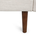 Contemporary 76.5-Inch 3-Seater Sofa with Birchwood Legs and Cushions