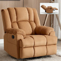 Extra-Large Swivel Rocker Recliner with Footrest and Pockets - Manual Operation