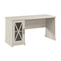 Lennox 60-Inch Farmhouse Desk with Storage Cabinet from Bush Furniture