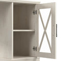 Lennox 60-Inch Farmhouse Desk with Storage Cabinet from Bush Furniture