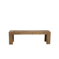 HomeRoots 58-Inch Natural Distressed Solid Wood Dining Bench