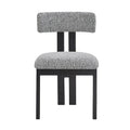 Set of 4 Astura Upholstered Dining Chairs with Iron Frame by Christopher Knight Home