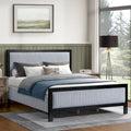 Christopher Knight Home Upholstered Platform Bed with Soft Headboard - King/Queen Size