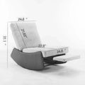GDFStudio Contemporary Rocking Recliner with Footrest