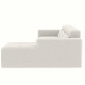 Christopher Knight Home - 109 Modern L-Shaped Modular Sectional Sofa in Teddy Fabric with Chaise and Pillows