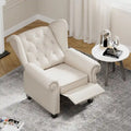 Contemporary Tufted Push-Back Recliner Armchair