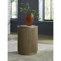 Signature Design by Ashley Camdill Light Brown and White End Table - Dimensions: 18.13" W x 18.13" D x 23.75" H