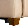Authentic Leather 56-Inch Triple-Motor Power Reclining Loveseat with Zero-Wall Design and USB & USB-C Ports