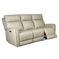 81.5" Genuine Leather Zero Gravity Power Recliner Sofa with Power Headrest and USB/USB-C Ports