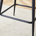Pair of Swivel Bar Stools with Comfortable Linen Cushions - Counter Height Seating for Kitchen Islands, Dining Areas, or Pubs