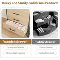 Freestanding 4-Drawer Dresser with Storage - 38.6" Tall