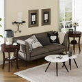 Costway Round 2-Tier Side Table - Versatile Nightstand for Bedroom and Living Room