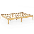 Costway 14-Inch Wooden Platform Bed Frame for Twin, Full, and Queen Sizes with Rubber Support