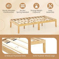 Costway 14-Inch Wooden Platform Bed Frame for Twin, Full, and Queen Sizes with Rubber Support