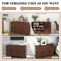 Costway 3-Door Storage Sideboard Buffet Cabinet Console