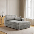 DREAMSIDEA Extra-Large Right-Facing Chaise Lounge Sofa