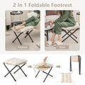 Gymax Folding Footrest Lazy Sofa Chair - Accent Leisure Armchair