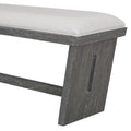 6-Piece Wooden Dining Set: Rectangular Table with 4 Upholstered Chairs and 1 Bench
