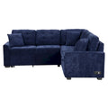 Roomfitters L-Shaped Pull-Out Sofa Bed with Wheels, USB Ports, and Power Outlets – Versatile Sleeper Sofa for Ultimate Living Room Comfort