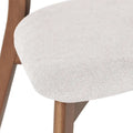 Pair of Light Beige Wooden Dining Chairs - Versatile Side Chairs for Office or Home