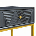 Contemporary Grey Console Table with Storage Solutions