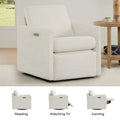Nora Electric Reclining Swivel Chair with Footrest