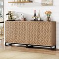 57.5-Inch Farmhouse Style Buffet Cabinet with Doors for Kitchen Storage
