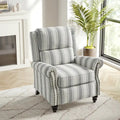 Nail-Head Trimmed Pushback Recliner with Padded Seat