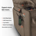 MCombo Compact Dual Motor Power Lift Recliner Chair with Massage, Dual Heating, and Adjustable Headrest - Model 7222
