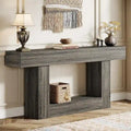 Rustic 2-Tier Entryway Table for Living Room, Hallway, and Foyer