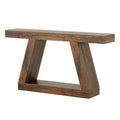55-Inch Farmhouse Wooden Console Sofa Table with Storage - Dimensions: 11.81" D x 55.12" W x 31.5" H