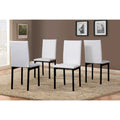 Contemporary 5-Piece Dining Set Featuring Rectangular Table and 4 High-Back Chairs