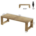 86.61-Inch Extra Long Wooden Dining Table for 6 to 8 People