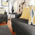 iNSPIRE Q Modern Elston Tufted Linen Track Sofa