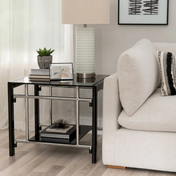 Jackie Black Accent Side Table
