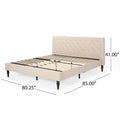 Christopher Knight Home Atterbury King Size Upholstered Bed Platform