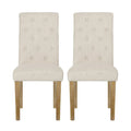 Set of 2 Aruda Upholstered Dining Chairs by Christopher Knight Home