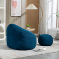 Bean Bag Lounge Chair with Matching Footrest