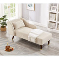 Contemporary Velvet Upholstered Chaise Lounge Chair - Dimensions: 29.5" x 55.9" x 28.7"