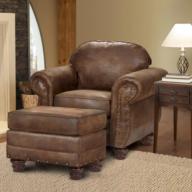 Sedona Arm Chair with Matching Ottoman - American Furniture Classics Model 9901-00-90