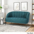 Christopher Knight Home Lupine Contemporary Fabric Loveseat with Hairpin Legs