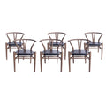 Set of 6 Gessford Ash Wood Dining Chairs by Christopher Knight Home