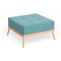 Christopher Knight Home Carson Lund Mid-Century Tufted Fabric Square Ottoman