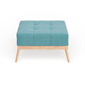 Christopher Knight Home Carson Lund Mid-Century Tufted Fabric Square Ottoman