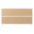 Modern 6 Drawer Dresser with Channeled Front Design
