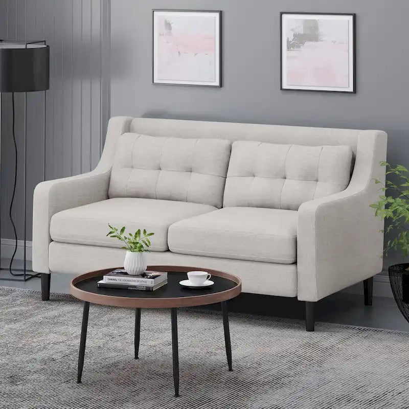 Christopher Knight Home Galene Modern Fabric Loveseat - Dimensions: 58"W x 33.5"L x 34.5"H